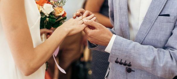 Obrączki białe złoto